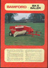BAMFORD "BX 5" Conventional Baler Brochure Leaflet