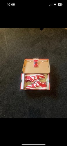 University red nike dunks - university,
