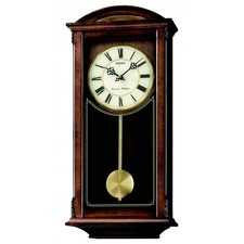 Seiko QXH030B 55 cm Wooden Wall Clock, Dual Westminster/Whittington Chime