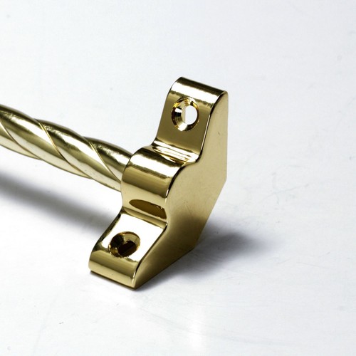 Polished brass stair - polished, rods