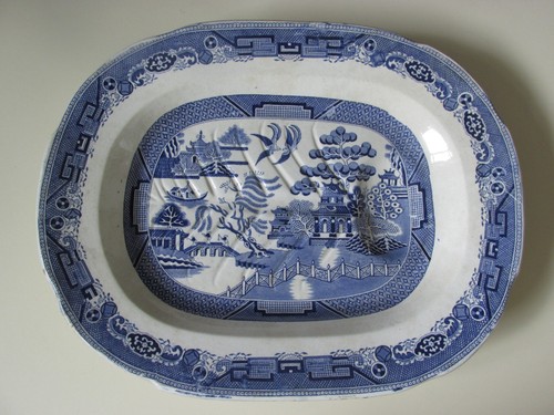 Antique ironstone willow - antique,
