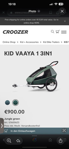Croozer kid vaaya 3in1 child - 1,