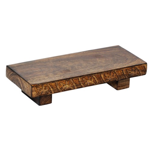Small wood pedestal stand - small,