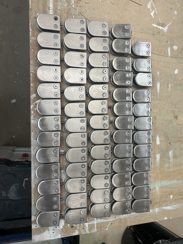 Glass staircase metal clamps - glass,
