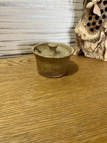 Vintage studio pottery mustard - studio,