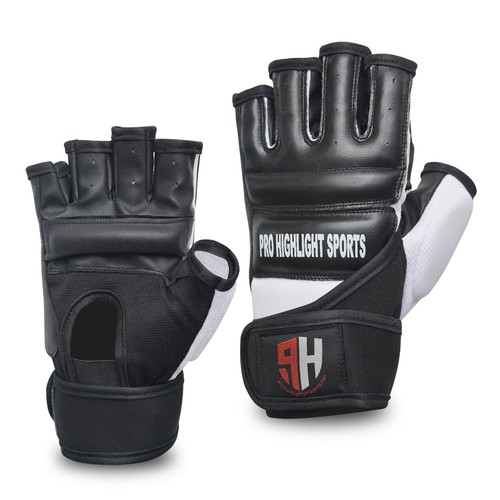 Hls leather mma boxing gel - hls,