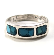 Sterling Silver Navajo Blue