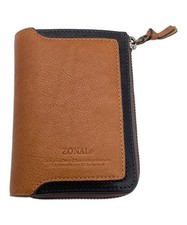 ZONALe                    Bifold leather wallet Brown×Black