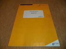 Kverneland Plough Model E/F Operators Manual Instruction book owners original