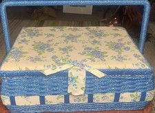 Pretty Blue Vintage Sewing Or