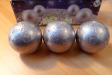 Used Boulenciel Saturn Stainless Steel Semi-Soft Petanque Boules Set 72/690