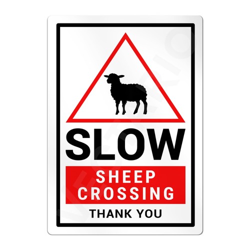 Sheep animal slow warning - sheep,