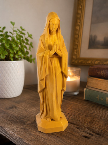 Virgin mary praying carved - virgin,