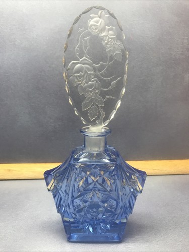 Art deco perfume - art, bottle/blue