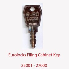 Eurolocks Replacement Filing Cabinet Key 25001 - 27000