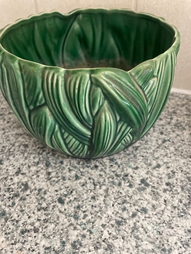 Vintage sylvac green plant pot - green,
