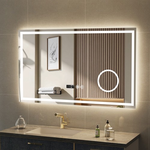 Led bathroom mirror - mirror, cabinet