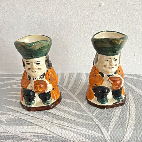 Ceramic mini toby jugs - ceramic, good