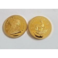 1977 Gold Plated 1oz 24K Krugerrand Coin South Africa