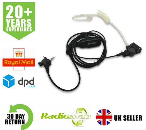Covert earpiece with mic - with, &