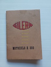 Gilera B 300 Manual Use Maintenance Instruction Booklet Original Italian