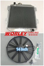 For Ford Capri MK1 MK2 MK3 Kent 1.3L 1.6L 2.0 Essex/Escort 1.6 Radiator& Fan 14"