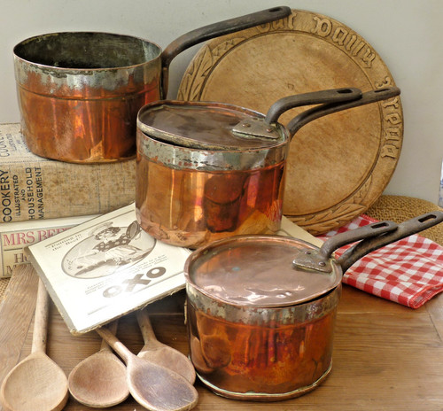 Job lot copper - lot, lids