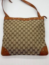 Gucci GG Canvas Studs Shoulder Bag Authenticity