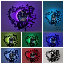 Music Theme Vinyl Wall Clock