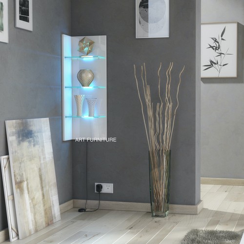 Floating display cabinet white - floating,