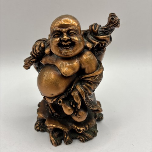 Laughing buddha statue 11cm - laughing,