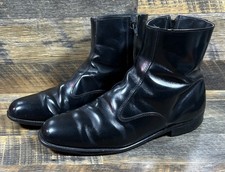 Vintage Beatle Style Side Zip Black Leather Men’s Boots Size 12 EEE