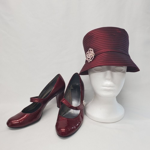 1920s costume burgundy shoes - 1920s, &