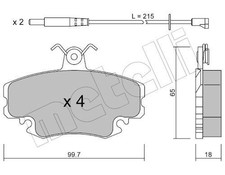 FITS ALPINE V6 TURBO BRAKE PAD