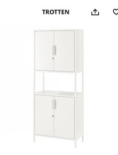 IKEA TROTTEN office furniture filing Cabinet , white, 80x55x180cm
