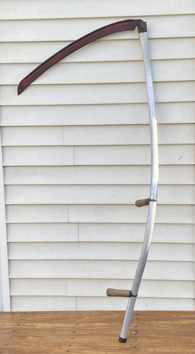 Vintage aluminum hay scythe - aluminum,