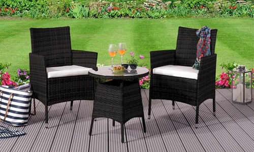 3pc rattan bistro - rattan, set