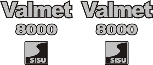 Valmet 8000 tractor decal - 8000, set