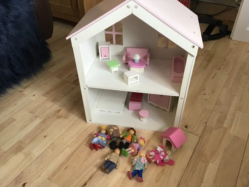 Elc rosebud cottage with dolls - with,
