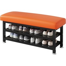 Shoe Bench, Shoe Storage Bench, Entryway Storage Bench with Compartment
