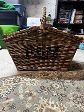 Fortnum and Mason F&M Large Huntsman Original  Hamper Picnic Basket  Xmas Gift