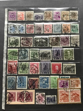 letter m. Austria 50 Pieces with Company Punching (Perfins)