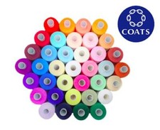 Coats Moon 1000yds Sewing Thread Polyester Cotton Mixed Colours 10 Reels