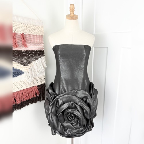 Jovani silver metallic - silver, rosette