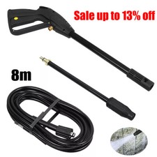High Pressure Power Washer Spray Gun Jet Lance Trigger Wash Wand 8M Hose kit