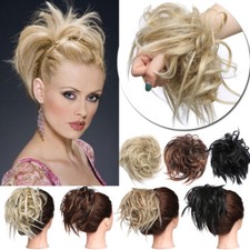 Real Thick Messy Bun Hair Piece Scrunchie Natural Hair Extension For Women 50g