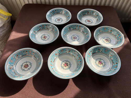 Wedgwood turquoise florentine - turquoise,