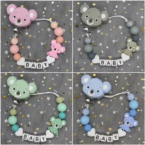 Personalised dummy clip wooden - personalised,