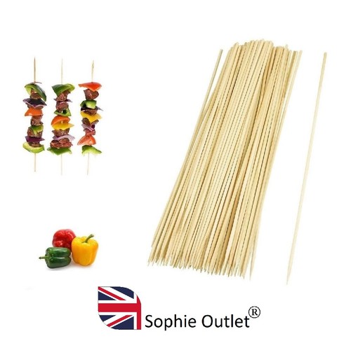 100 skewers wooden kebab bbq - 100,