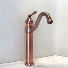 New Antique Copper Bathroom Mono Taps Single Lever Basin Sink Swivel Mixer Tap